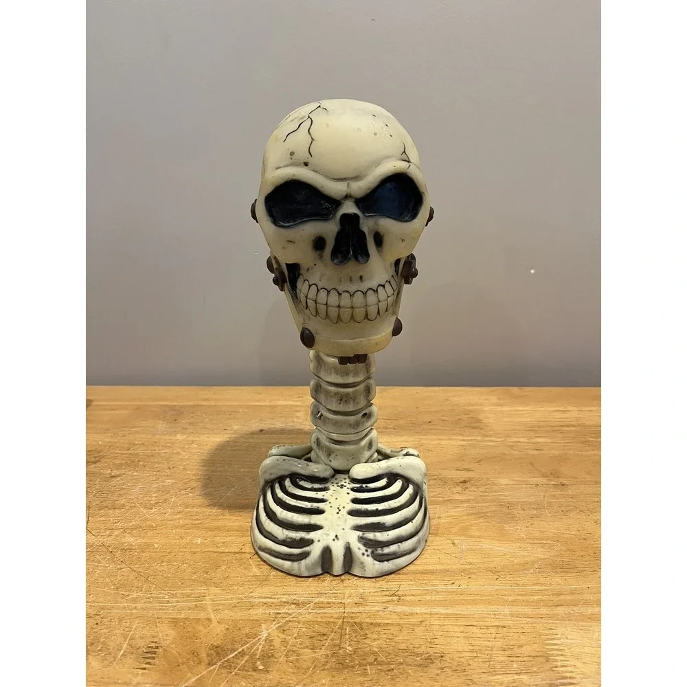 Vtg‎ Play Motion Halloween Storm Master Lightning Strobe Stick Skeleton Tested